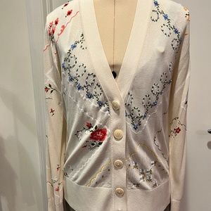 Tory Burch Printed Simone Cardigan 